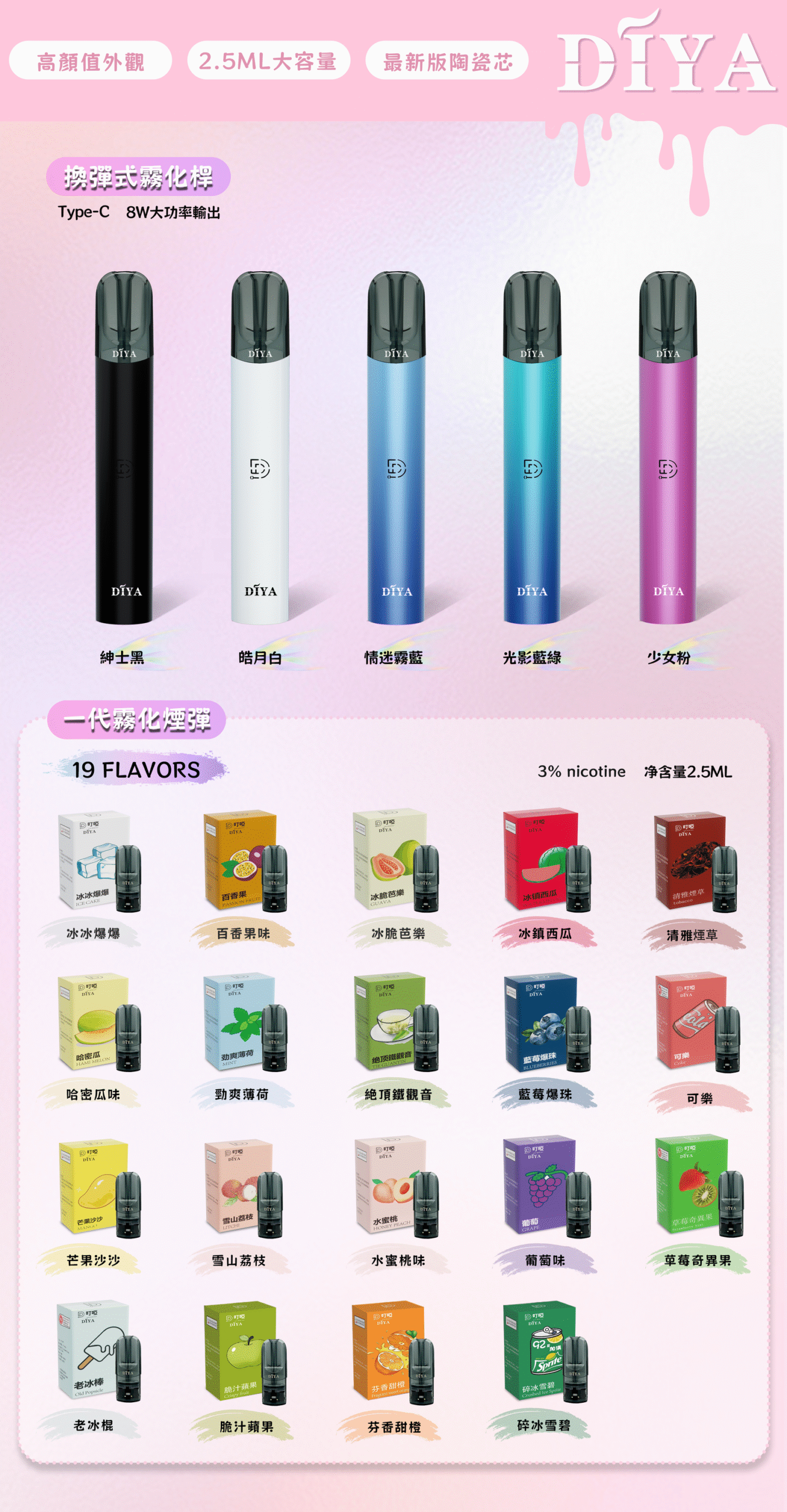 DIYA叮啞一代電子煙煙彈:圖片 2